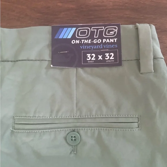 Vineyard Vines Golf Pants Performance On The Go 32 x 32 Starboard Green - Picture 7 of 8